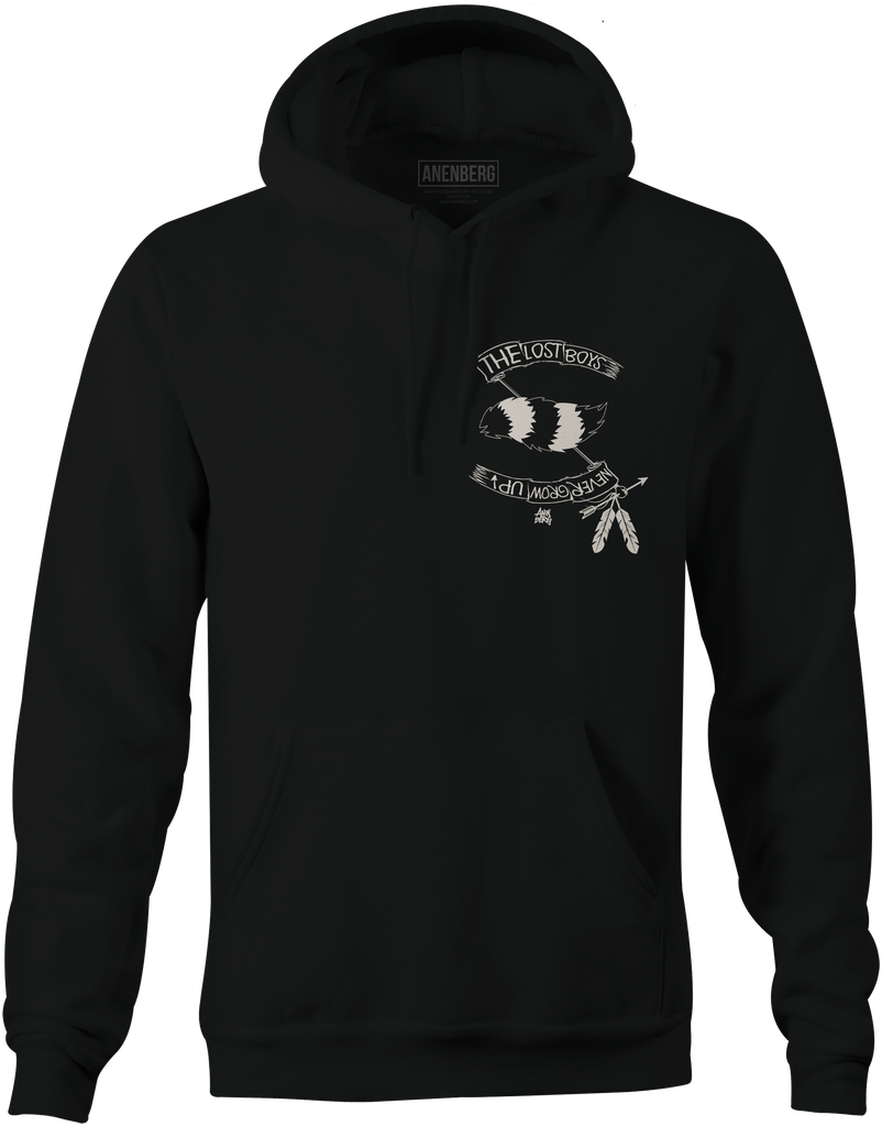 Anenberg The Lost Boys Classic American Made Mens Pullover Black Hoodie