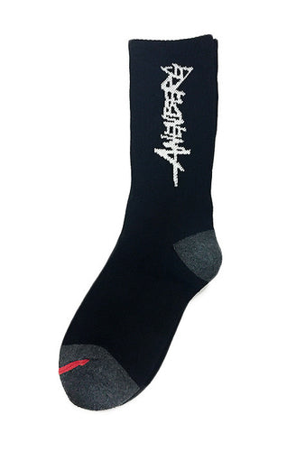 1 Pair of American Made Black Anenberg Crew Socks