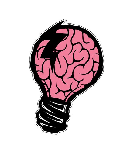 Anenberg Brain Bulb Vinyl Sticker