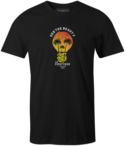 Anenberg, Skulb American Made Mens Black Crew Neck Tee Shirt